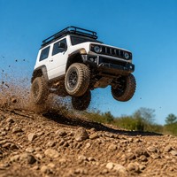 RC Kaya Tırmanıcısı SUV 4x4 Uzaktan Kumandalı Yükseltilmiş Arazi Tipi Tırmanma Arabası, Boğa Barı ve Tavan Portbagajı ile EN71 CE Onaylı