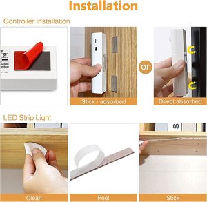 USB có thể sạc lại pin <span class=keywords><strong>LED</strong></span> đêm đèn súng an toàn tủ quần áo dưới giường <span class=keywords><strong>PIR</strong></span> tủ đèn đồ nội thất <span class=keywords><strong>LED</strong></span> đóng ánh sáng cảm biến chuyển động - Product Image 2