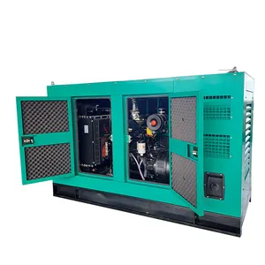 Factory 300kW/375kVA 220V/380V/50Hz Three phase Silent diesel generator set high power auto start all copper good quality genset