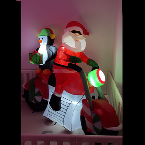 Decoración Navideña para Patio, Arreglos para Eventos, Accesorios, Motocicletas Inflables Navideñas y Santa Claus - Product Image 3