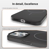 Vente en gros de luxe pour 17 16 Plus Pro Max Étui de téléphone magnétique antichoc de haute qualité durable en PC Couleur unie Mat
