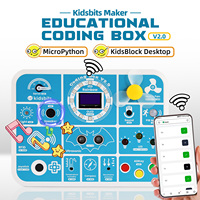 Kidsbits Nouvelle Version Améliorée STEM Programming ESP32 Maker Coding Box V2.0 Kit de Démarrage d'Apprentissage pour Enfants de 6 Ans et Plus