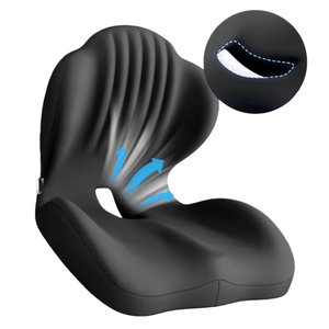 Ergonomic Memory Foam Seat Cushion Office <strong>Chair</strong> Pillow With Lumbar <strong>Support</strong> <strong>for</strong> Long Time Sitting <strong>Back</strong> Pain Relief Breathable - Product Image 4