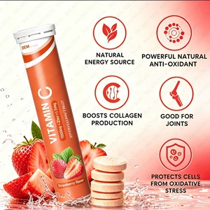 Suplementos OEM ODM Más Vendidos, Tabletas Efervescentes de Vitamina C 1000mg Sin Azúcar con Zinc - Product Image 4