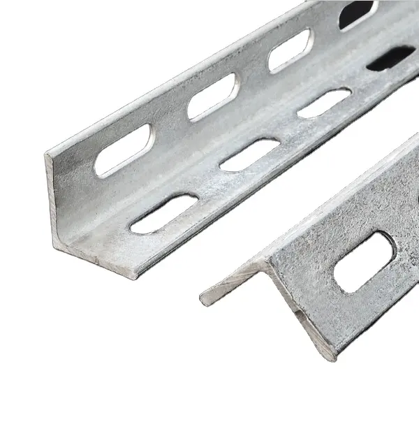 Acciaio ad angolo zincato/acciaio ad angolo perforato zincato/angolo scanalato zincato a caldo
