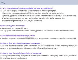 Farolas Solares LED de Aluminio de 12V CC, Súper Brillantes, Blanco Frío, para Estacionamientos - Product Image 6