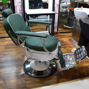 Chaise de coiffure pour tête huilée, style rétro, pour salon de coiffure, barbier, hommes - Product Image 4