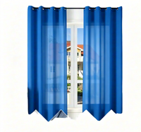 Rideaux à œillets semi-transparents de couleur unie avec motif intégral et ombrage OMD&OME