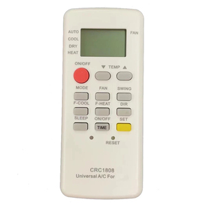 รีโมทคอนโทรล CRC1808 รุ่นใหม่ สำหรับเครื่องปรับอากาศ LiBya Chigo AUX Universal LCD พร้อมฟังก์ชั่นทำความร้อน - Product Image 1