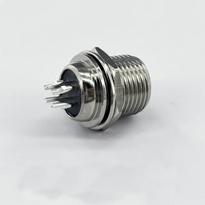 Connecteurs DIN M12 pour l'aviation, série GX12, multipolaires, mâle/femelle, prise ronde de 12 mm, contacts en cuivre - Product Image 4