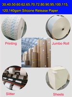 G/m² Jumbo-Rolle PE-beschichtetes Papier Verpackung CCK-Silikon-Bastel papier mit gestanztem Sonderdruck