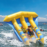Bateau banane gonflable de qualité commerciale pour sports nautiques, surf, poisson volant gonflable remorquable pour jet ski