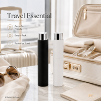 Flacon de parfum rechargeable vide de 10 ml, atomiseur, flacon pulvérisateur en aluminium, logo personnalisé, flacon d'huile parfumée, flacon de parfum