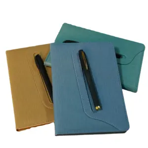 Factory Wholesale Portable Cloth Cover A5 Interlining Notebook Transaction Gift Office Notebook Pen Gift Set