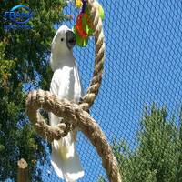 Schwarzoxid-Edelstahl-Vogelvolieren-Netzgewebe mit Rautenlochstruktur – Sicherheitszaun für Zoogehege und Wildtiergehege