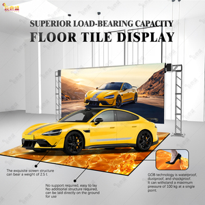 Linh hoạt video cuộn lên màn hình LED gấp thảm sàn biểu ngữ LED DJ Booth TV quảng cáo trong nhà cán Màn hình LED hiển thị - Product Image 2