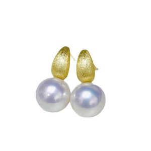 Boucles d'oreilles clous en argent S925 22586, accessoires DIY pour perles avec perles rondes de 9-11 mm, plateau vide pour boucles d'oreilles, bijoux en argent tendance - Product Image 5