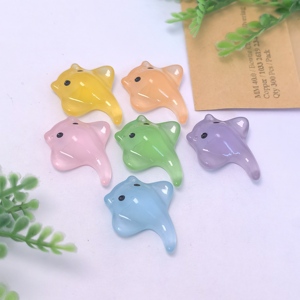 100 pezzi Mini pesci in miniatura ornamenti animali cabochon fai da te statuette di casa pesce fata giardino artigianato decorazione - Product Image 3