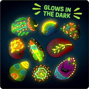Paint Your Own Stepping <b>Stones</b> for Kids Craft Kit DIY Drawing Arts Safe and Non-toxic Paint <b>Painting</b> Kit for Kid - Product Image 3
