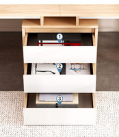 Table de travail pour 2 personnes, table de bureau, bureau d'ordinateur moderne en bois, bureau de direction