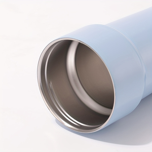 420ml Stainless Steel Vacuum Insulated Tumbler with <b>Straw</b> <b>and</b> <b>Lid</b> Double Wall Travel Coffee <b>Cup</b> for Hot Cold Drinks Custom Logo - Product Image 2