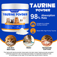 Poudre d'acides aminés essentiels Oimmal Taurine pour tous les chats, soutient la fonction cardiaque normale, l'équilibre digestif, contribue à la vitalité quotidienne