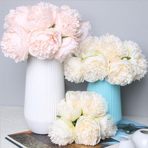 Hesper <span class=keywords><strong>Planta</strong></span> <span class=keywords><strong>Hojas</strong></span> Faux Dandelion Lila Margarita Lirios Hortensia Flores Boda Pared Decorativa Flor Blanca Día <span class=keywords><strong>de</strong></span> San Valentín - Product Image 3