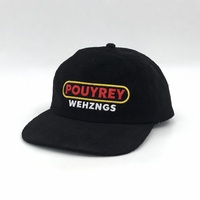 Topi Ayah kustom bordir 5 Panel tidak terstruktur topi Snapback pinggiran datar untuk pria