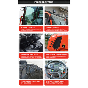 Alll địa hình thiết kế mới khớp nối off road xe nâng DIESEL 4WD tất cả bốn bánh xe ổ đĩa 3ton 3.5ton địa hình gồ ghề xe nâng - Product Image 6