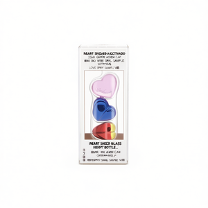 Heart Shaped Glass Perfume <b>Bottle</b> 25ml With Screw Cap Love <b>Spray</b> <b>Small</b> Sample Vial - Product Image 2