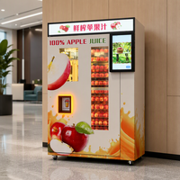 Distributeurs automatiques de jus de pomme Écran tactile 21,6 pouces Grande capacité Plusieurs options de paiement Fonctionnement facile