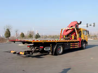 Camions légers à plat de plate-forme du camion de remorquage de naufrageur de 210HP 4*2 8m