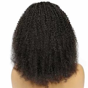 A buon mercato 35cm parrucca africana calda signore europee e americane piccoli ricci neri elfo riccioli afro crespi capelli umani sfusi - Product Image 2