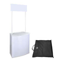 Présentoir et comptoir promotionnel en plastique PP, directement de l'usine, cadre nu, taille et logo personnalisables, table rectangulaire