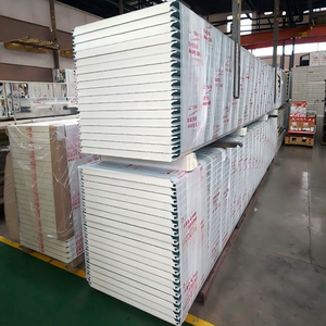 Panel Sándwich de Poliuretano para Almacenamiento en Frío, Aislado, de Acero PPGI de 150 mm, Resistente al Fuego y Ecológico, Personalizado para Uso Industrial - Product Image 1