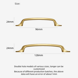 Modern Brushed Gold <strong>Cabinet</strong> Handles Solid Zamak Curved Bow Drawer Pulls Elegant Wardrobe Kitchen Dresser Furniture Hardware - Product Image 3