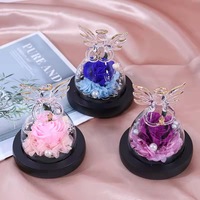 Lovebay Hot Sale Kerst Valentijnsdag Moederdag Cadeau Eeuwige Betoverende Eeuwigheidsbloem Handgemaakte Ge conserveerde Roos in Glas