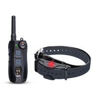 Collier de dressage pour chien à distance DT4200 avec stimulation électrique statique, vibratoire et sonore