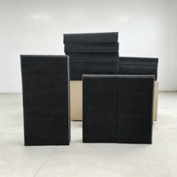 Panneaux de refroidissement évaporatif en PP noir avec protection UV, épaisseur 150 mm, pour élevages de volailles et de porcs