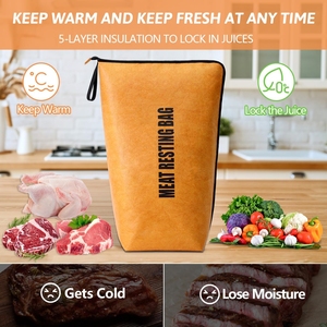Nouvelle housse isotherme réutilisable pour viande de barbecue, sac de repos pour grillades en extérieur, couverture isolante avec fermeture éclair en papier Tyvek Dupont - Product Image 6