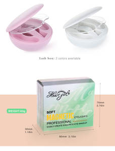 Vente en gros de faux cils magnétiques naturels doux réutilisables à étiquette privée, extensions de cils magnétiques 3D avec applicateur - Product Image 4