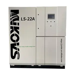 30Hp 22kW 10 Bar Silent Water Lubrication Oil Free Rotary Tooth Screw Air Compressor For Chemical Industry