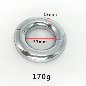 HM不锈钢金属阴茎锻炼器阴囊负重锁定环五金加重男性公鸡环 - Product Image 2