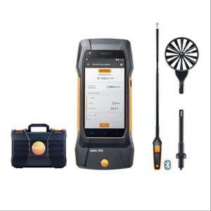 Kit de mesure du débit d'air Testo 400 avec sonde à ailettes de 16 mm - Product Image 1