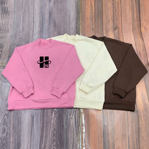 Wholesale High Quality Custom Embroidered <b>Patches</b> Ladies Jumper Hot Sale Heavyweight 400gsm Fleece Mockneck Sweatshirt For Women - Product Image 4