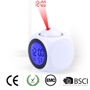 Đồng Hồ Để Bàn & Thông Minh Nhiệt Kế Kỹ Thuật Số Ngoài Trời Để Bàn Trong Nhà Đồng Hồ Báo Thức Giữ Nhiệt Không Dây Kèm Máy Chiếu - Product Image 2