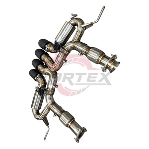 ท่อไอเสียแบบ Catback Vortex Premium SS304 สำหรับ Corvette C8 Z06 พร้อมระบบ Valvetronic และปลายท่อคาร์บอนแบบสปอร์ตสี่ท่อ - Product Image 4