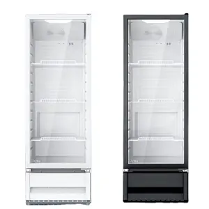 Refrigerador de bebidas com porta de vidro para refrigerador de cerveja de supermercado comercial por atacado