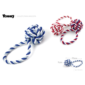 Jouet en corde de coton Yommy 32cm pour chiens, jouet à mâcher pour animaux de compagnie - Product Image 2