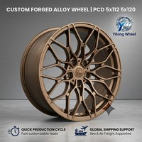 Jantes de voiture en alliage forgé personnalisées 5x112 5x120 1000M Style Bronze mat pour BMW M2 M3 M4 X3 X4 G80 G82 G87 F97 F98